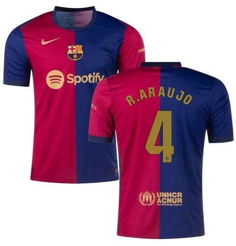 FC Barcelona R.ARAUJO 4 Domači Nogometni dresi 2024-25