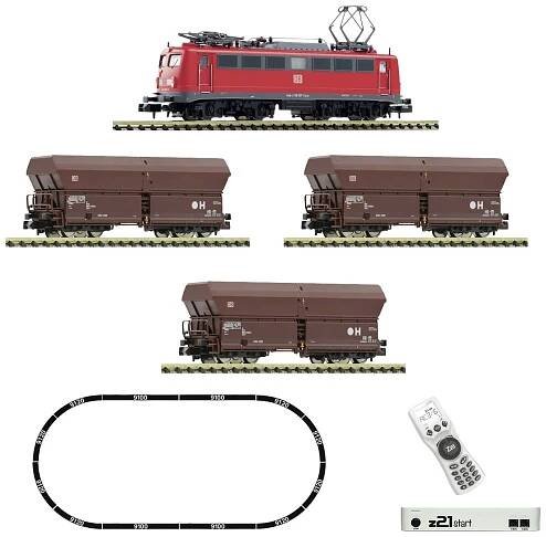 Fleischmann 5170002 startovací digitální set N z21 E-Lok BR 140 s nákladním vlakem DB AG