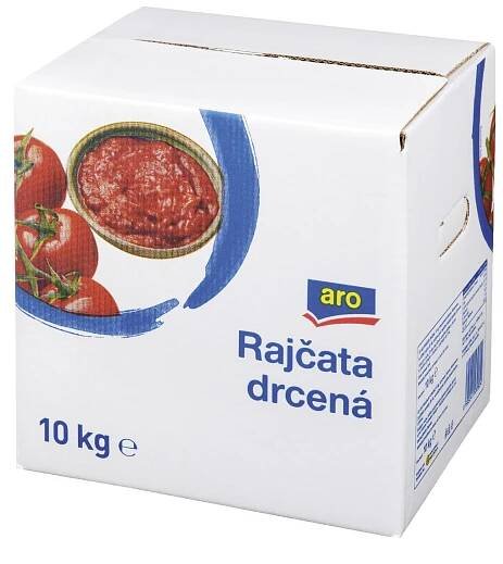 Kolik kalorii má aro Rajčata drcená? 35 Kcal / 146 kJ