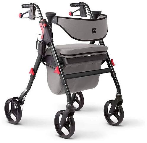 Medline Premium Empower Rollator Walker