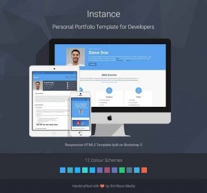 Bootstrap-Portfolio-Template-For-Developers-Instance