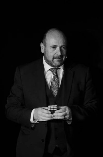 Paul Roberts Presenting Cube Magic to VIP guests in Shrewsbury.