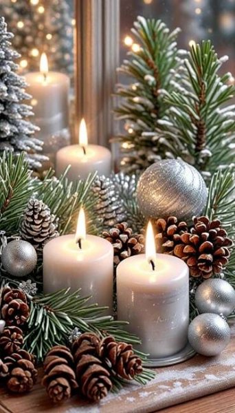 white Christmas decoration | Julelys, Jul, Nisser
