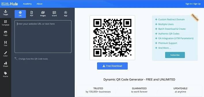 QR Code Generator Hub