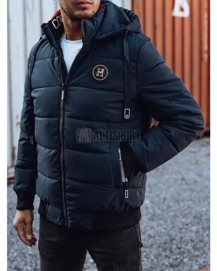  Pánská zimní bunda DSTREET TMAVĚ MODRÁ 