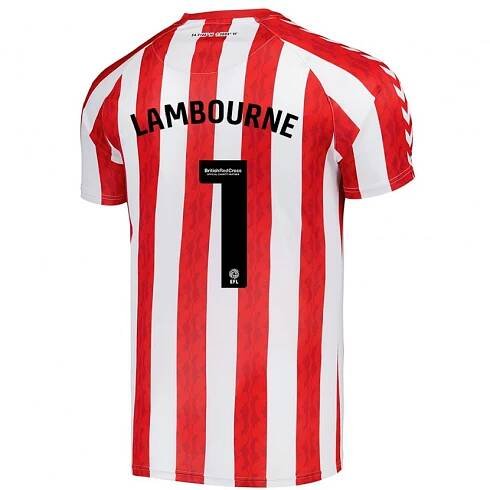 Pánské Demi Lambourne #1 Červená Bílá Domů Hráčské Dresy 2024/25 Dres