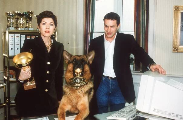 Komisař Rex - Poslední zápas - Z filmu - Anja Kruse, pes Reginald von Ravenhorst, Gedeon Burkhard
