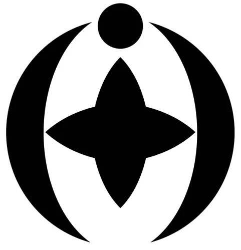 Coat of arms of the city of Chiba. Chiba Prefecture. Japan — Stock obrázek