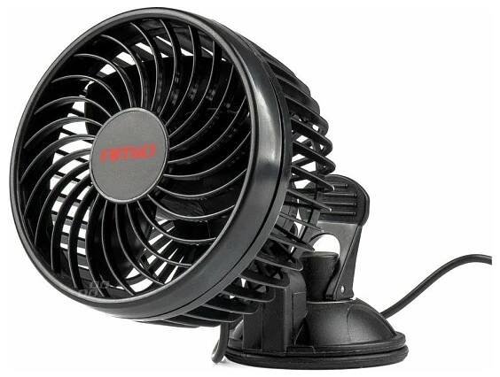 AMIO Ventilátor do auta s přísavkou 11,4cm 12V