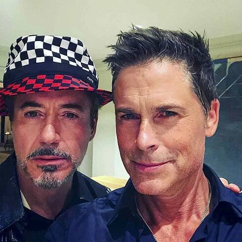 Rob Lowe Cozies Up to 'Old Friend' Robert Downey Jr. at Gwyneth Paltrow's Wedding: 'I Luv Ya'