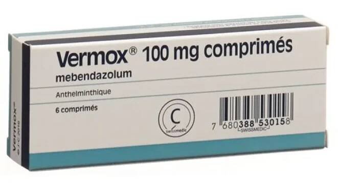 Vermox 100 mg 6 tablets