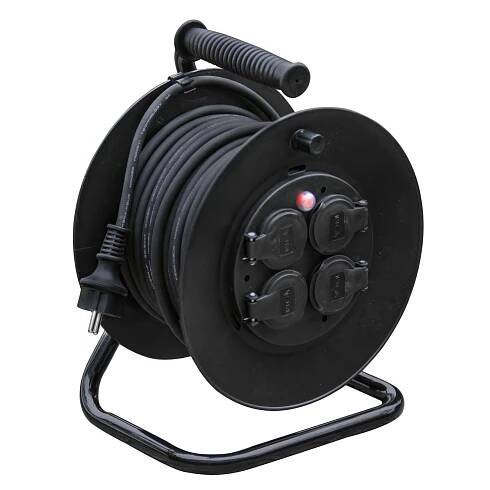 Prodlužovák buben 50 m 3x1,5 mm2, 4 zásuvky, vlhkotěsný IP44 1490 Kč