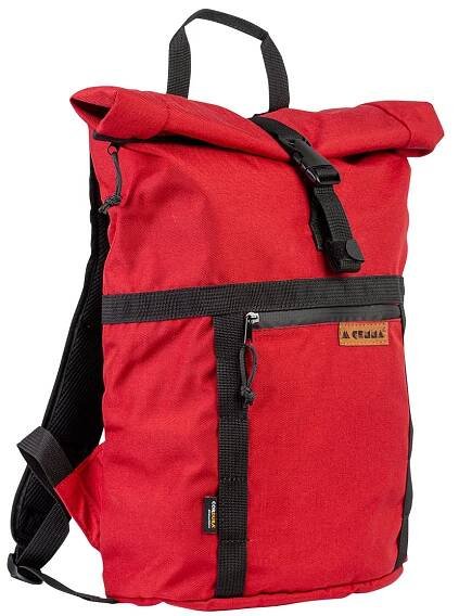 rolovaci batoh cordura cervena 13 20litru z boku