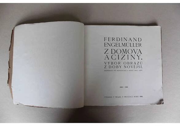 Z domova a ciziny. Výbor obrazů z doby novější (Ferdinand Engelmüller, monografie, krajinomalba) - Antikvariát Valentinská