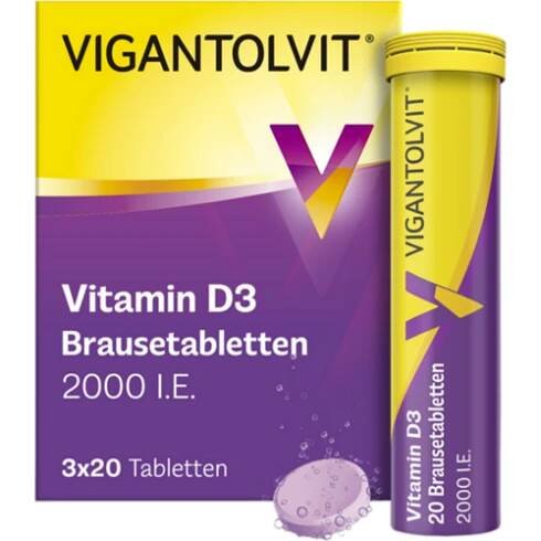 VIGANTOLVIT 2000 I.E. Vitamin D3 šumivé tablety, 60 ks