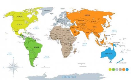 Continents By Number Of Countries
