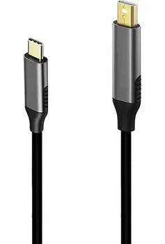 Datový kabel Kabel Mini Displayport / Thunderbolt na USB-C - propojovací - černý - 1,8m