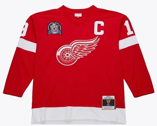 Men's Steve Yzerman Red Detroit Red Wings 1996/97 Power Play Player Jersey