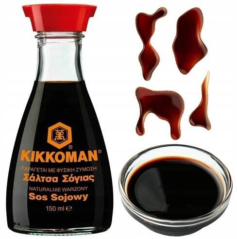 Japonská Sójová Omáčka pro sushi Light Soy Sauce Dávkovač 150 Ml KIKKOMAN