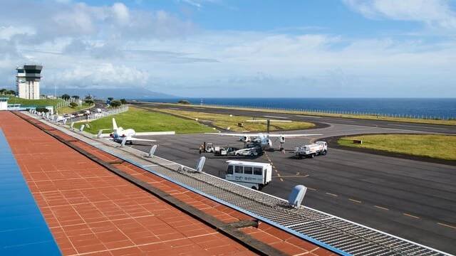 View of Horta Airport