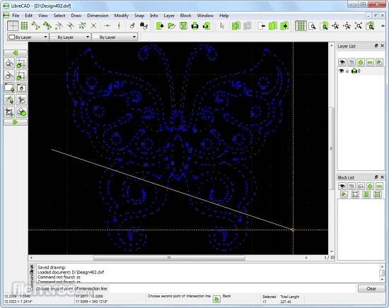 LibreCAD 2.2.1.2 Screenshot 2