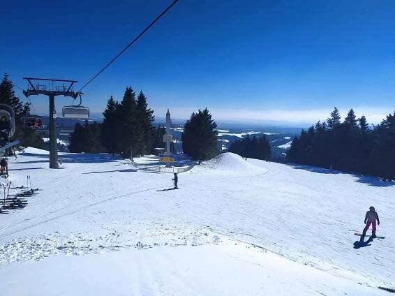 Ski centrum Říčky v Orlických horách.