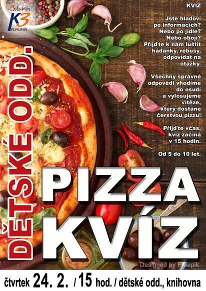 Pizza kvíz na dětském