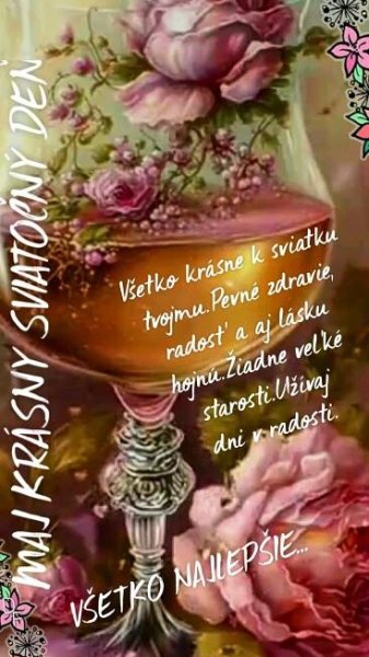 Všetko krásne k sviatku tvojmu.Pevné zdravie, radosť a aj lásku hojnú.Žiadne veľké starosti.Užívaj dni v radosti. VŠETKO NAJLEPŠIE… | Happy birthday, Birthday, Etsy