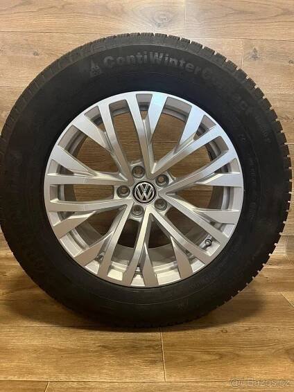 ALU kola VW, NOVÁ, model Cascade R 18 + zánovní zimní pneu Continental