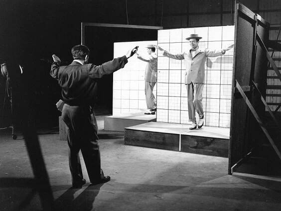 Walt with Buddy Ebsen, ©Disney.