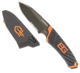 Nůž Gerber Bear Grylls Compact Fixed Blade, kombinované ostří