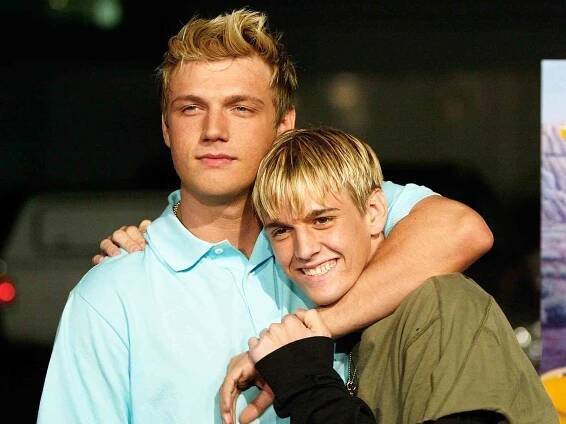 Aaron and Nick Carter April 14, 2004