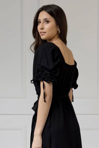 WUALAA Women - Dámské šaty midi KELLY Classic Black