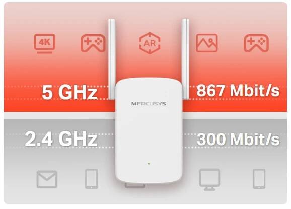 Wi-Fi extender Mercusys ME30, AC1200 (ME30) bílý | DATART