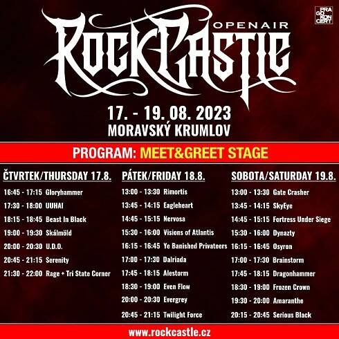Zveřejňujeme program autogramiád festivalu ROCK CASTLE 2023! | Rock Castle