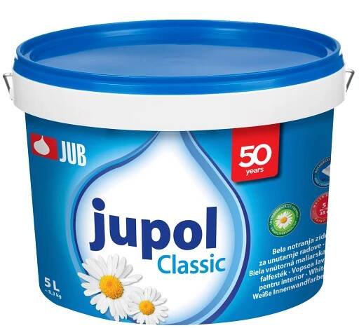 JUB JUPOL Classic Farba na stenu biela; matná; 5 l