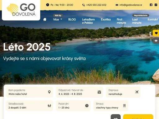 zájezdy, dovolená, last-minute