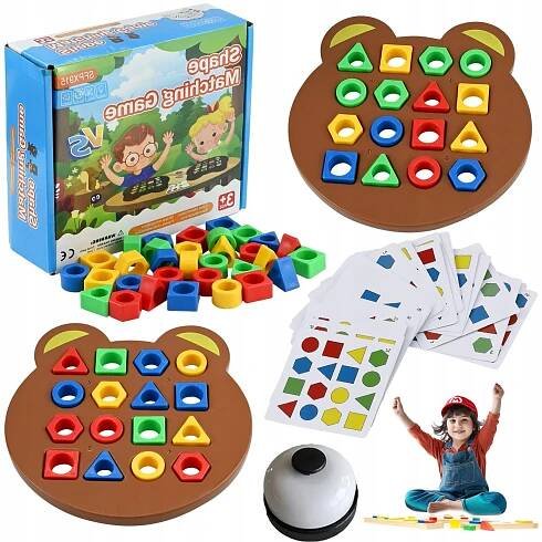 LOGICKÁ HRA PRISPÔSOBTE SI TVARY PRE DIEŤA HRAČKA NA TRIEDENIE MONTESSORI PLANSZOVÁ