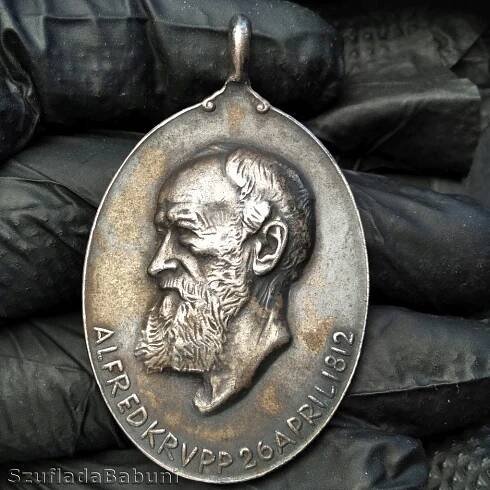 Nemecko, Medaila Alfred Krupp 1912 SREBRO 990