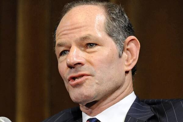 Eliot Spitzer at a candidate's forum