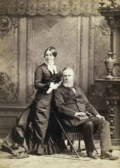 Rutherford B. Hayes and his wife Lucy Webb Hayes