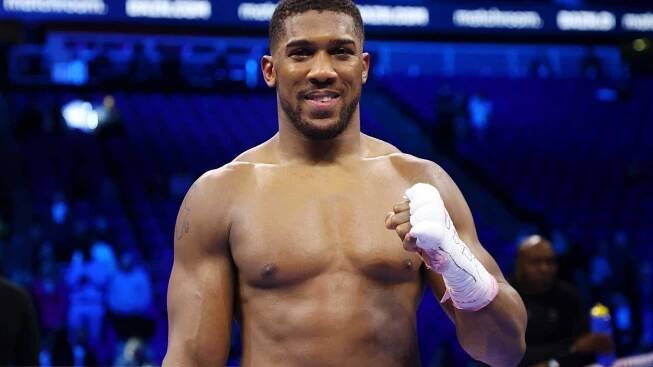 Anthony Joshua releases latest training footage as he returns to gym after elbow surgery