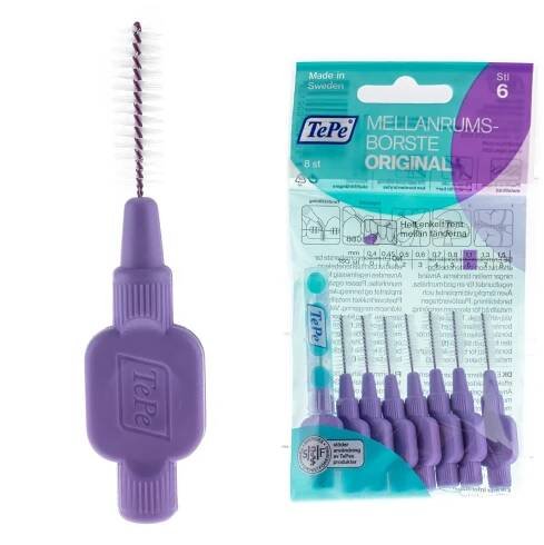 TePe Mezizubní kartáček 1,1 mm 8 ks fialové