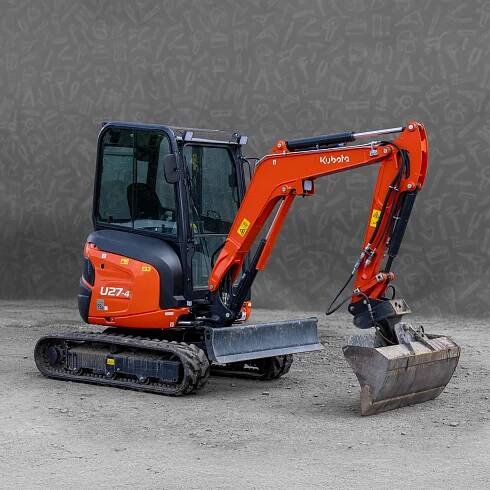 PujcovnaHOBY.cz - Minibagr Kubota 2,6 t