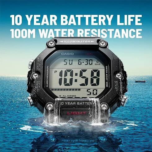 Casio Casio Hodinky AE-1600H-1AVEF Černá