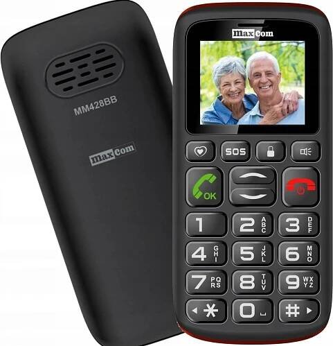 MaxCom MM428 Dual SIM Black/Red