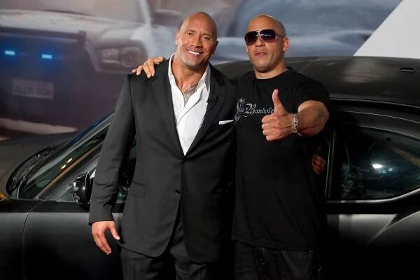 Vin Diesel and Dwayne 