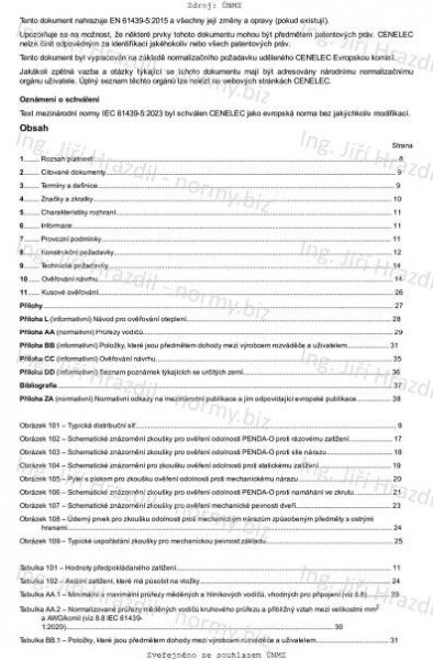 ČSN EN IEC 61439-5 ed. 3 (357107) - Rozváděče nízkého napětí - Část 5: Rozváděče pro veřejné distribuční sítě - červen 2024