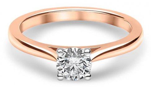 “Snowdrop” Round Diamond Solitaire Ring – Chalfen of London