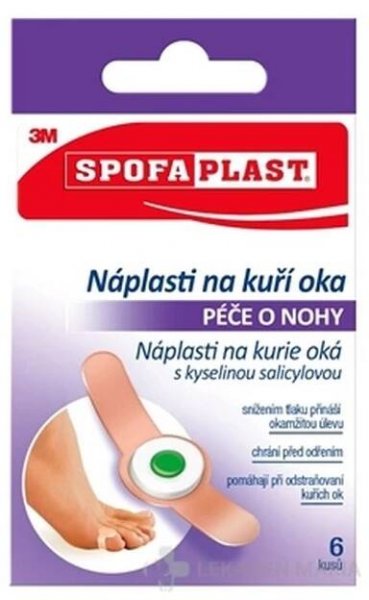 3M SPOFAPLAST č.183 Náplasť na kurie oká 6 ks